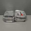 Stock Your Home 8 Square Foil Pans with Lids (50 Pack) - Foil Cake Pans with Covers - Aluminum Baking Pans - Disposable Cake Pans - 8 Inch Square Pans - Disposable & Recyclable Pans with Lids