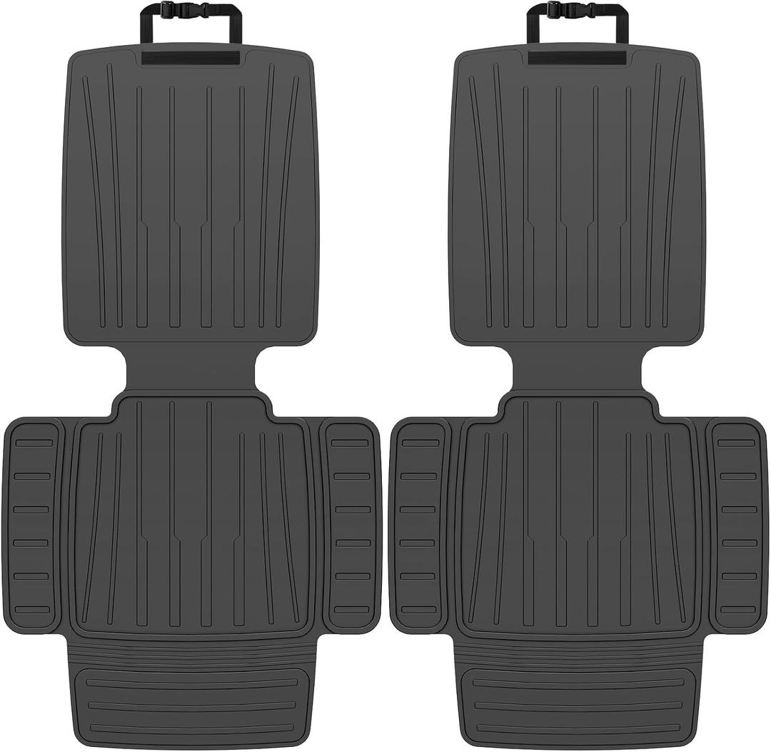 insefocc Car Seat Protector for Child Car SeatTPE Waterproof & Anti-Slip No Imprints,carseat Protector car seat Cover Universal Fit for Baby & Pet Use, BPA-FreeBlack 2