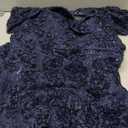 Xscape Women's Off The Shoulder Sequin & Lace Overlay Evening Gown with Sweetheart Neckline, Sheath Formal Dress, Navy, 12P