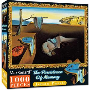 MaxRenard Game 1000 Pieces Jigsaw Puzzle Fine Art Collection Toy Salvador Dali The Persistence of Memory (A036)