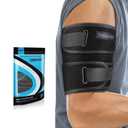beister Compression Upper Arm Brace (Single), Biceps Tendonitis Support Brace for Men & Women with 4 Pressure Straps, Triceps Compression Sleeve & Wrap for Muscle Strains, Tendovaginitis, Pain Relief (Large)