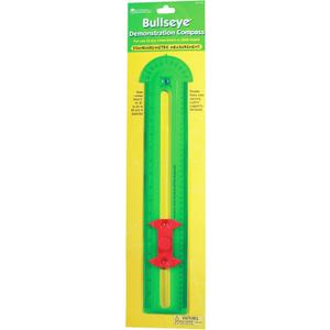 Learning Resources Bullseye Demonstration Compass, Dual-Scale Ruler, Classroom Whiteboard Accessories, Teacher Aids, Grades 1+