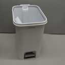 MOPALL Bathroom Trash Can with Lid Soft Close, 16.5L/4.4Gal Slim Trash Can with Pop-Up Lid & Step On Foot Pedal, Garbage Can Waste Bin Trash Bin Wastebasket for Home Kitchen Garage Apartment Office RV