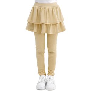 Cooraby 1 Pack Girls Leggings Toddler Girl Pants School Uniform Pants Warm Stretchy Skirt Leggings for Girls (7-8 Years)