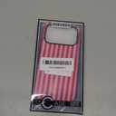 Magnetic Case for iPhone 17 Pro, Compatible with MagSafe, Aesthetic Striped Cute Design for Women, Hybrid 2-Layer Hard Shell Phone Cover, Hot Pink (Red)