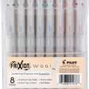 PILOT FriXion Waai Erasable Gel Pens, 8-Pack Pouch, Extra Fine Point 0.5 mm, Assorted Colors, FriXion Erasable Pens 0.5 - Ideal for School, Journaling & Office Writing
