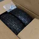 13 Inch Solid Rubber Tires, 4.00-6 Tire Flat Free with 5/8" Bearings, 2.17" Offset Hub for for GOR Garden Carts, Garden Wagon Carts, Trolleys, Hand Trucks and Utility Cart(2 Pack)