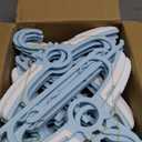 40pcs Baby Nursery Closet Hangers,Toddler Hanger Extendable and Non-Slip for Infant Kids Clothes,11"-14.6" Adjustable Child Coat Pant Hanger for Boy and Girl (Blue)