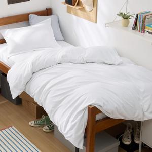 Bedsure Duvet Cover Twin/Twin XL Size - 2 Pieces Prewashed Cotton-Like Extra Soft Bedding Set, Includes 1 Twin Duvet Cover 68x90 Inches with Zipper Closure & 1 Pillow Sham, White, No Comforter