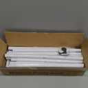 Over The Table Rod Stand with Clamps Adjustable 30"-43" Tall 47"-98" Length White Table Arch Hanging for Wedding Birthday Party Halloween Christmas