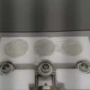 3-Light Bathroom Vanity Light Fixtures, Brushed Nickel Compact Wall Sconce with White Glass Shade for Mirror, Bathroom, Living Room, Modern Style, E26 Base, 15.75 Inch