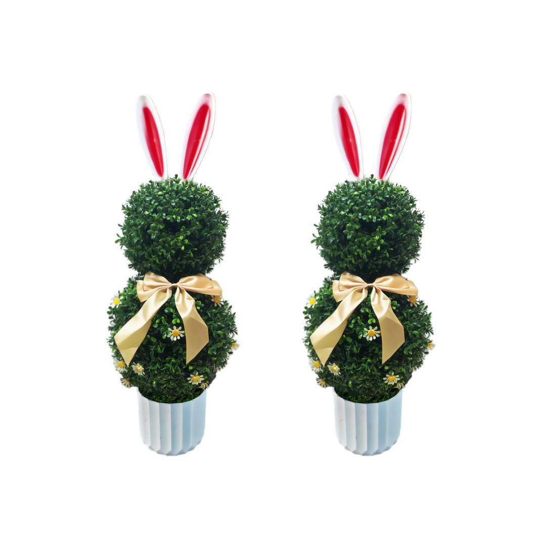 31.5" Artificial Tree in Pot Realistic Tree Faux Plant for Home & Office Decor, Hotel Lobby Entryway Greenery