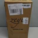 zeyu Exterior Post Light, Outdoor Pole Lantern Pillar Light Fixture with Clear Glass Shade and Black Finish, 20068-P BK (Medium)