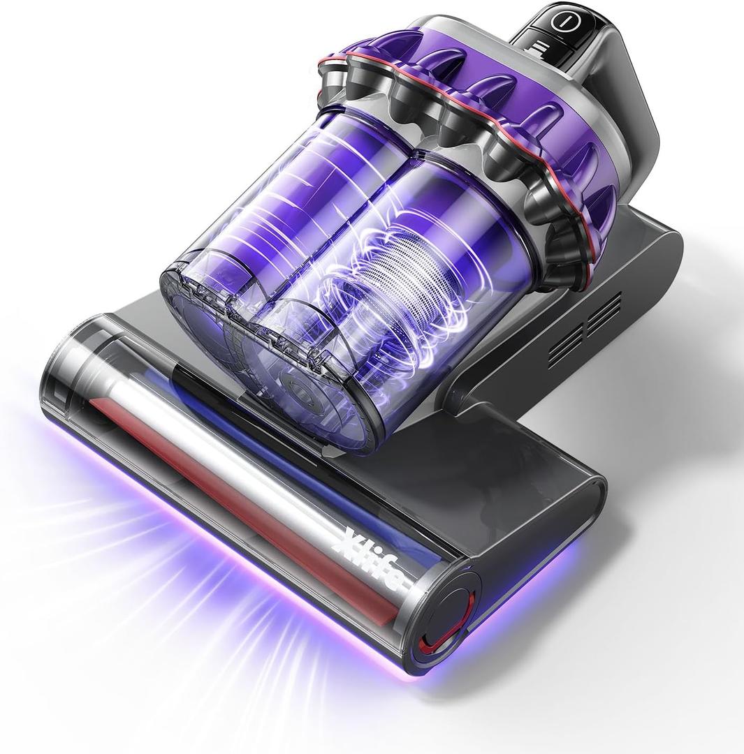 Xlife Mattress Vacuum Cleaner with UV-C Light, 140F Heating, 550W 16KPA Suction, HEPA Filter for Deep Cleaning Bed, Sofa, Pillow, Baby CribCorded