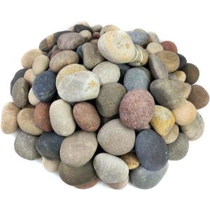 10 Pounds Large River Rocks, 3-4 Inch Natural Pebbles for Landscaping, Garden, Aquarium, Backyard and Indoor Water Fountains (Mixed)