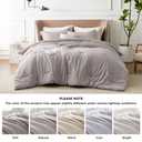 Bedsure King Size Comforter Set - Taupe Soft Bedding for All Seasons, Cationic Dyed Bed Set, 3 Pieces, 1 King Size Comforter (104"x90") and 2 Pillow Shams (20"x36"+2")