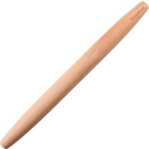 Muso Wood Wooden French Rolling Pin for Baking, Beech Wood Tapered Rolling Pin for Fondant Pie Crust Cookie Pastry(French 15.75-Inch)