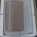 Bathroom Vessel Sink Combo with Faucet and Pop-up Drain, 16" x 12" Rectangular Porcelain Ceramic Basin with White Marble Pattern, Above Counter Sink for Vanity