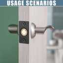 2 x Silent Magnetic Door Ball Catch Adjustable Magnet Closet Door Catch Ball Replacement Hidden Latch Hardware No Noise for Invisible Closet Pantry Magnetic Lock Closing(Black,8 Pcs)