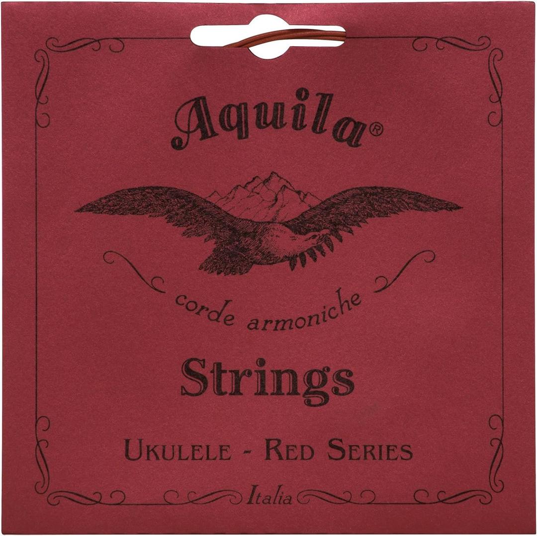 Aquila Red Series AQ-84 Soprano Ukulele Strings – Low G – 1 Set of 4 – Premium Synthetic Nylon for Brighter Tone and Stable Tuning