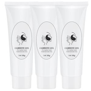 ABBASI & CO 3X Carbon Peel Gel 80ml - Deep Cleansing Facial Mask for Blackhead Removal & Skin Rejuvenation, for All Skin Types, Infused with Marine Minerals & Vitamins - Pack of 3