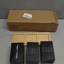 CHONIC Farmhouse Silverware Holder, Rustic Wood Silverware Caddy with Tray, Spoon Fork Knives Flatware Dispenser, Utensil Countertop Organizer, Plastic Cutlery Holder for Kitchen Party (Black)