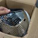Disco Helmet with Retractable Visor Glitter Mirror Glass Punk Costume Hat for Bar DJ Club Party, One Size