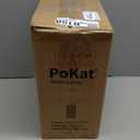 PoKat 23" Table Lamp, Farmhouse Bedside Lamps for Bedroom Set of 2, Ceramic End Table Lamps for Living Room, Traditional Nightstand Desk Lamps, Frosted White Lamps, Medium