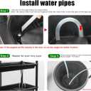 5‑Tier Ebb & Flow Bottom‑Watering Plant Stand with Timer Auto Water Pump, Siphon Self Irrigation Growing Rack, Heavy Duty UV Resistant Vertical Shelf for Seed Starter Trays & Nursery Pots