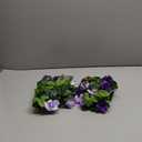 Floweroyal 2 Pack Artificial Flower Garlands 15.8FT Fake Rose Vines Silk Flowers Hanging Rose Ivy for Wedding Arch Party Home Garden Wall Decor (Purple)