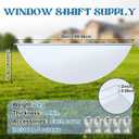 Vercraft 39"L x 17"W Basement Window Well Covers with Mounting Clip Heavy-Duty Clear Polycarbonate Egress Window Cover Outside All-Weather Against Debris UV Resistant Protects Tear-Resistant