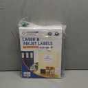 1" Circle Printable Labels Compatible with Inkjet and Laser Printers - 250 Sheets, 15750 Matte White Round Stickers for Pricing, Product Labeling, and Custom Tags - Spartan Industrial Template C002