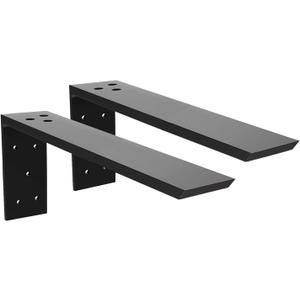 Countertop Support Bracket 2 Pack Heavy Duty Granite Hidden Forward L Shelf Bracket 18" x 8" x 2 1/2" Metal Corbels for Quartz/Wood/Concret/Laminate Countertops