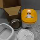 Automatic Cat Feeder, 3L Cat Food Dispenser with Anti-Jam Design, Over 180-day Battery Life, 1-6 Meals Per Day with Stainless Steel Cat Bowl, Keep Dry Food Fresh, Timed Pet Feeder Also for Small Dog