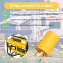 RV & Marine Generator Adapter -Shore Power NEMA L5-30P to 5-15R/5-20R, 30A Marine Plug to 110V 15A/120V 20A Household Outlet Converter, 3-Prong Locking Power Cord for RV and Boat Use