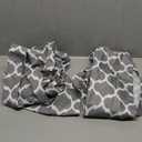 Smiry Picnic Table Cover with Bench Covers, Waterproof Elastic Fitted Tablecloth for 8 Foot Tables, Washable Polyester Tablecloths for Camping, Indoor & Outdoor (Grey, 30x96 Inch 3-pc Set)