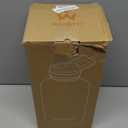 One Gallon Water Bottle Insulated, Triple Wall Vacuum Cold for 48 Hrs & Leak-proof & Non-BPA, 128oz Large Sports Stainless Steel Water Jug with Paracord Handle Straw Spout Lids & DIY Stickers (Black)