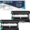 LCL Compatible Drum Unit Replacement for Brother DR730 DR-730 12000 Pages for HL-L2350DW HL-L2390DW HL-L2395DW HL-L2370DW HL-L2310D HL-L2357DW HL-L2370DN MFC-L2710DW MFC-L2750DW Printer (2-Pack Black)