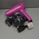 Conair Hair Dryer with Retractable Cord, 1875W Blow Dryer, 3 Heat Settings, 2 Speeds, Blow Dryer with Diffuser and Concentrator Attachments, Ionic + Tourmaline Technology, Pink