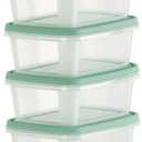 [6 Pack] Snap-On Airtight Food Storage Containers, 8.5 fl oz (1 Cup) | Small Snack Containers for Sauce, Sides & Meal Prep | Microwave, Freezer & Dishwasher Safe
