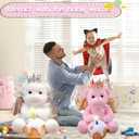 Recordable Dancing & Singing Angel Teddy Bear with Flapping Wings, Personalized Plush Gift for Kids, Parents & Loved Ones, Birthday, White 12.5