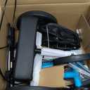 ELENKER Best Value Knee Walker with 10" Front Wheels Steerable Medical Scooter Crutch Alternative with Dual Braking System Sky Blue