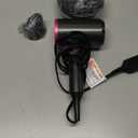 Hair Dryer with Comb | 1800W Blow Dryer with Diffuser for Curly Hair | Plasma Ionic Hairdryer for Frizz Control | Foldable & Protable Design for Travel | 6.5 ft ALCI Cord for Women and Men (Gray)