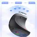 TECKNET Ergonomic Wireless Vertical Mouse, 4800 DPI with 5 Adjustable Levels, 2.4GHz Optical, 6 Buttons for Laptop, Desktop, PC, MacBook - Black