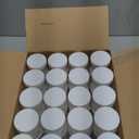 Tanlade 60 Pcs 3 oz Clear Plastic Jars with Lids Wide Mouth Mason Jars Mini Storage Containers Bulk for Herb Jelly Wedding Valentine Favors Shower Party Favors(White)