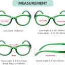 Eyekepper Cat Eye Reading Glasses for Women Oversize Ladies Readers - Green +2.50