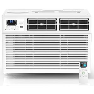 ZAFRO 8,000 BTU Window Air Conditioner Cools Up to 350 Sq.Ft.,Window AC Units with 7 Modes&4 Speeds,Quiet Operation,Energy Saving with Remote,Easy Installation for Bedroom,Small Rooms,White[2026New]