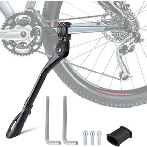Bike Kickstand for Adult Bikes,Aluminum Alloy Bicycle Kickstand Adjustable for 24-29 Inch,Bicycle Kickstand for Mountain Bike, Trek Bike, Road Bike, City Bike,Non-Slip Sole (style-3)
