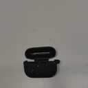 W-RARA Airpods pro 2nd Generation Case, Confetti Flakes Soft Silicone Protective Cover Compatible with Apple Airpods Pro 2nd & 1st Charging Case Cover with Keychain, Made from Recycled Materials (Black)