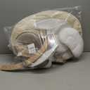 LAREX Baby Swing Infant Swing Electric Toddler Baby Rocker Portable for Newborn Boy Girl, 5 Sway Speeds with Remote Control, 10 Preset Melodies and Bluetooth, 0-6 Months Max 20 Lbs (Khaki)